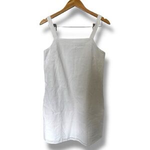 Banana Republic White Eyelet Mini Dress Small | 100% Cotton | Side Zip Summer